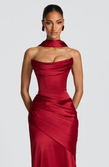Sybil Scarf - Deep Red