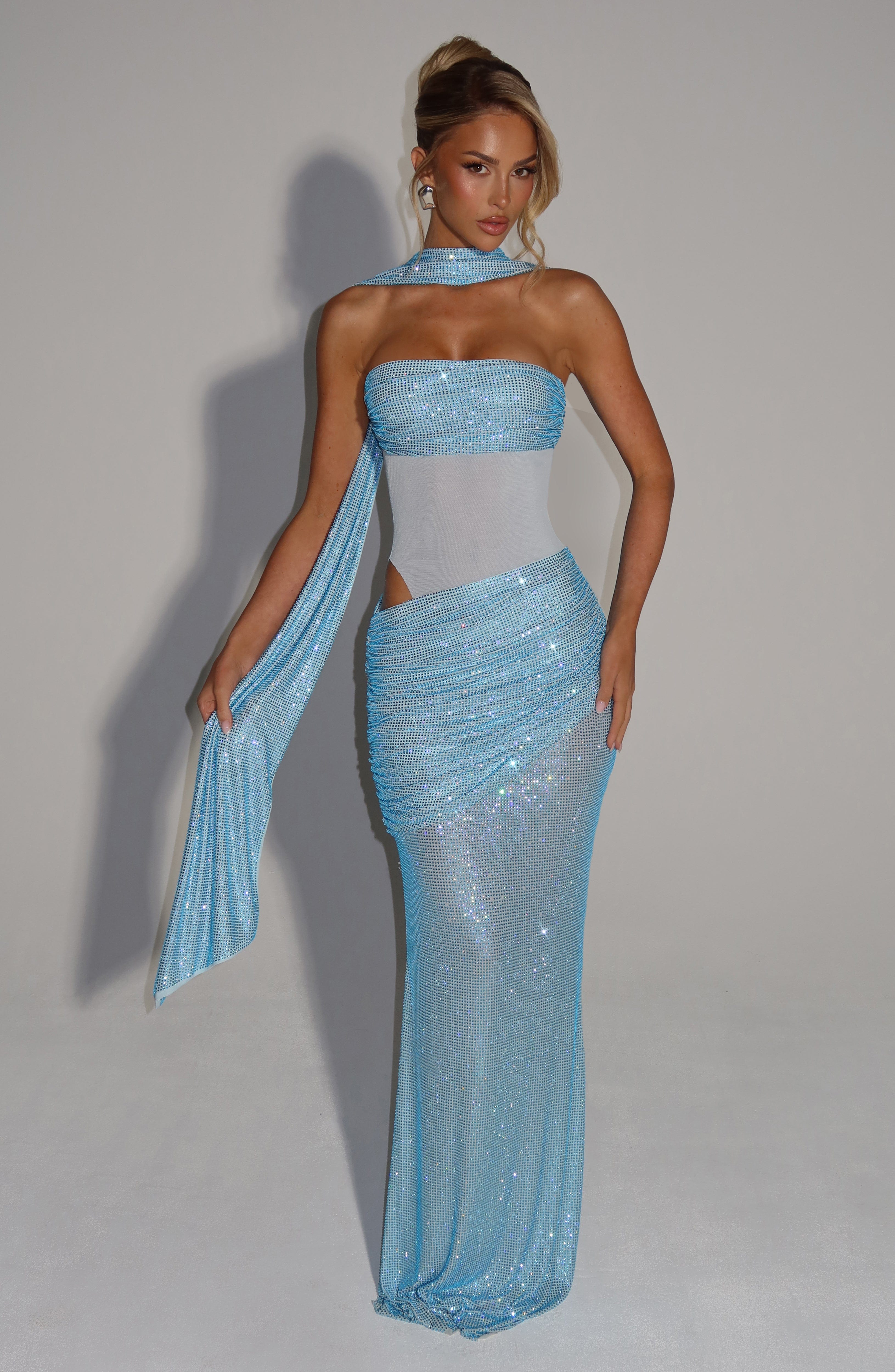 Tavia Scarf - Aqua