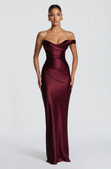 Thalassa Maxi Dress - Cherry Lacquer