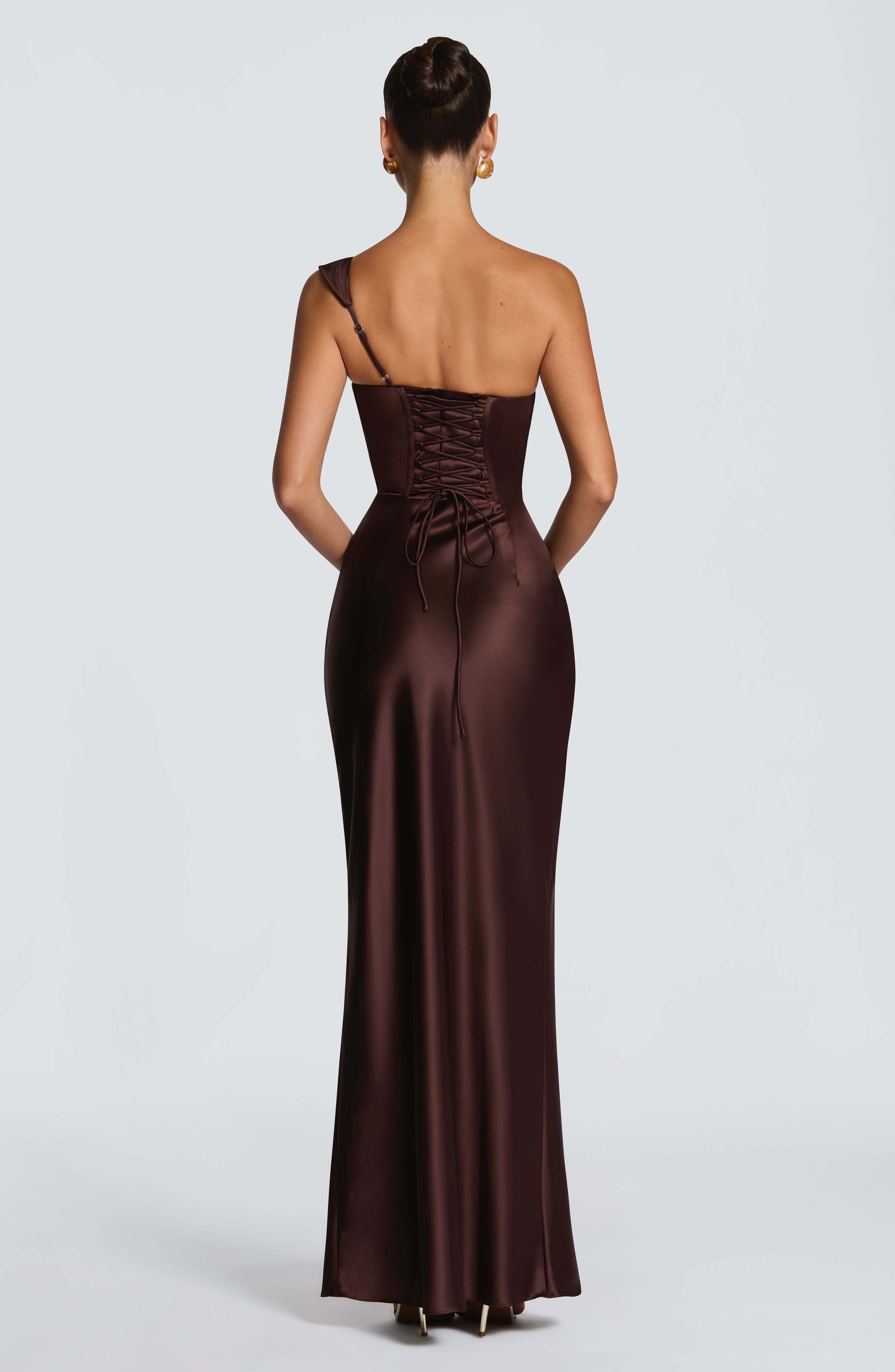 Thalassa Maxi Dress - Plum Brown