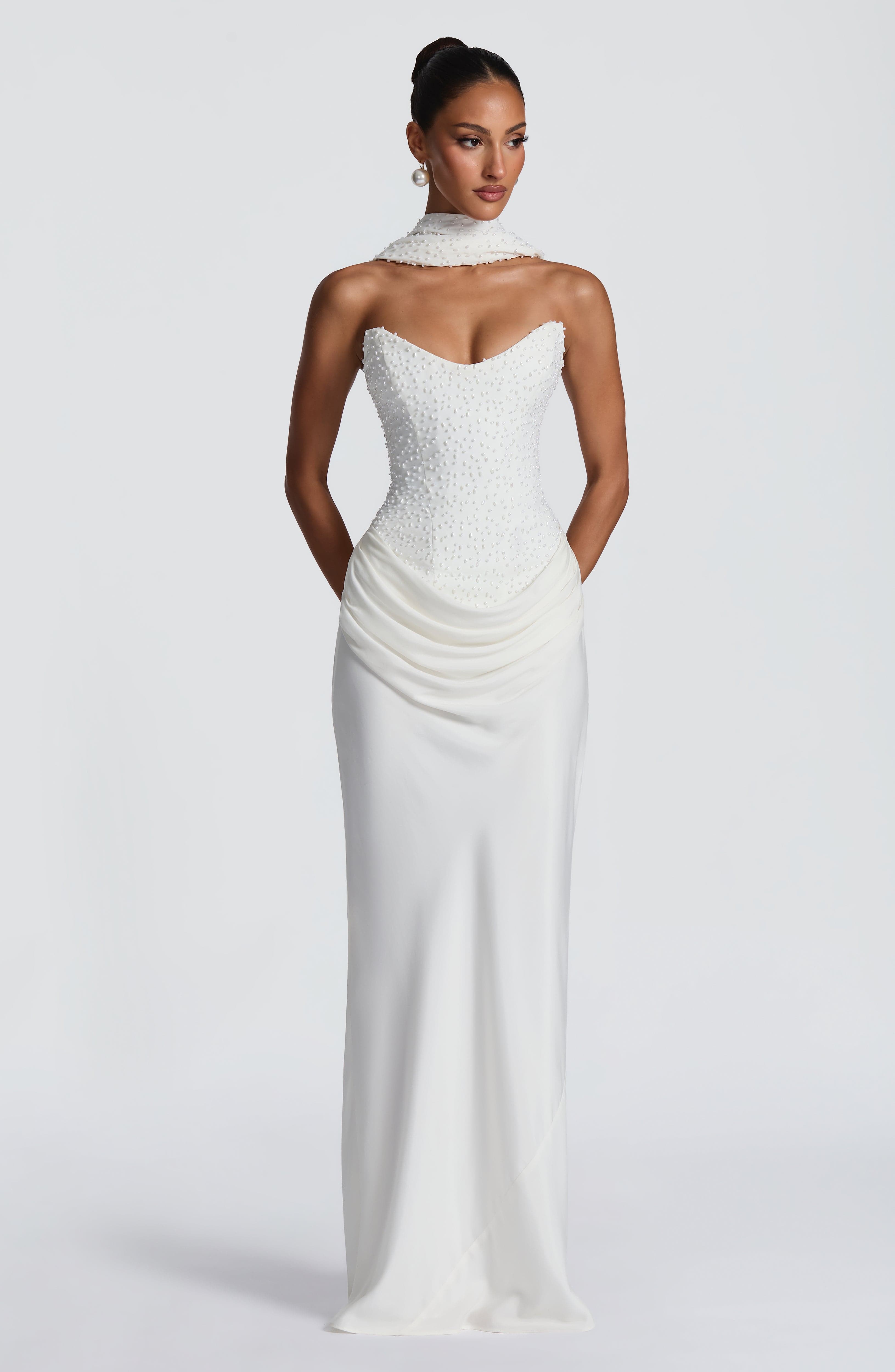 Tindra Maxi Dress - Ivory