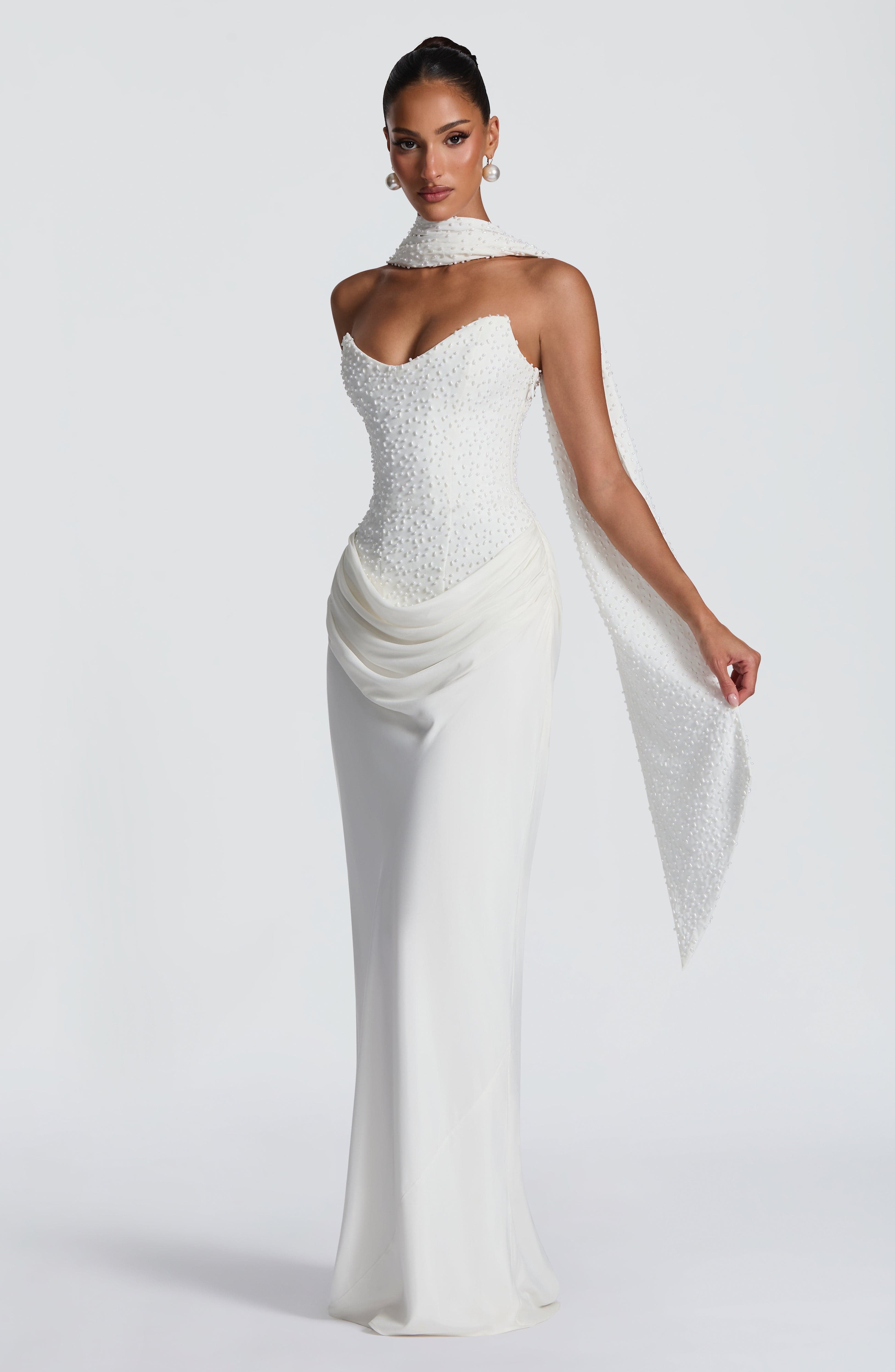 Tindra Maxi Dress - Ivory