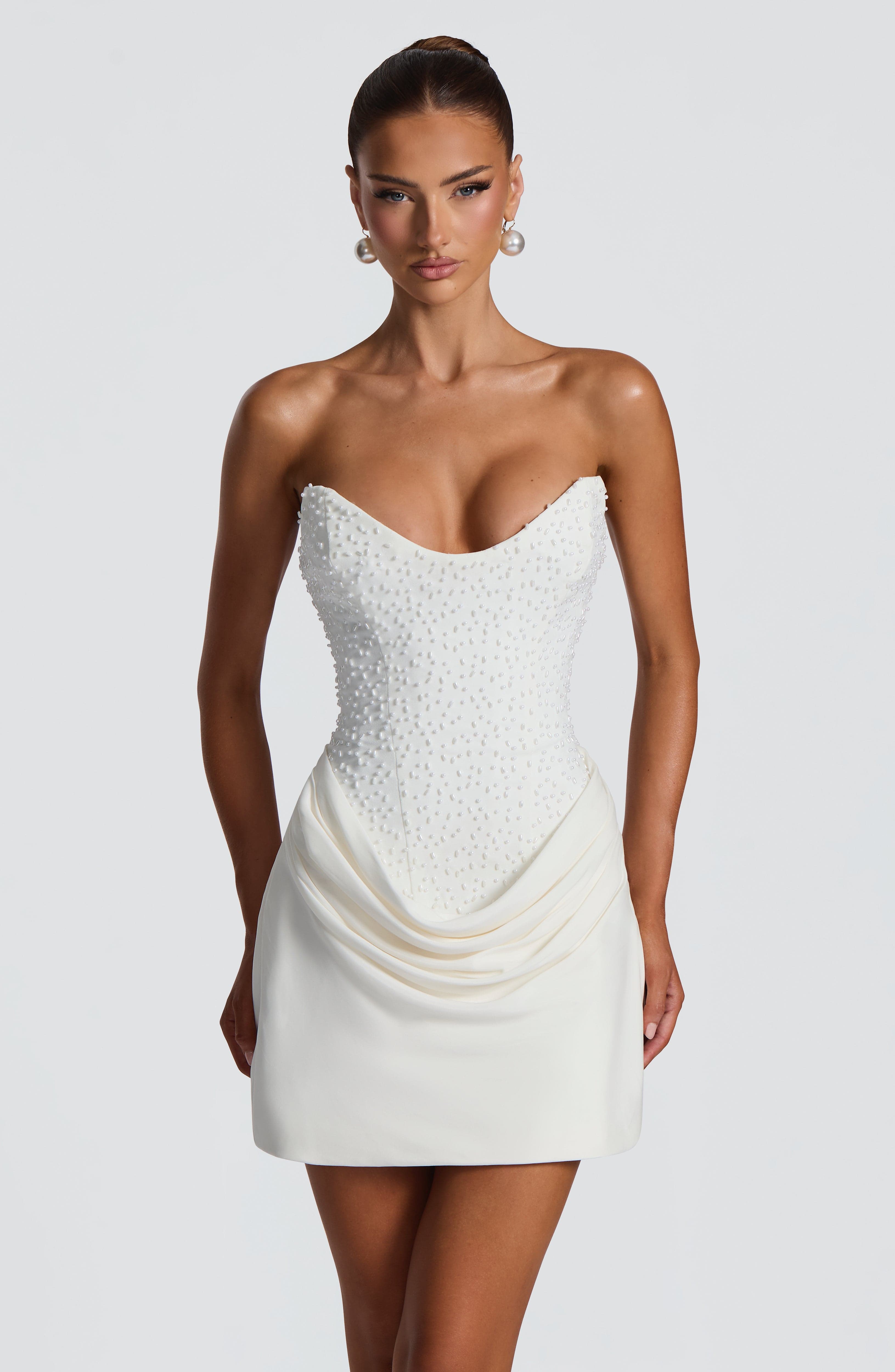 Tindra Mini Dress - Ivory