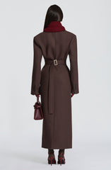 Ursula Coat - Plum Brown