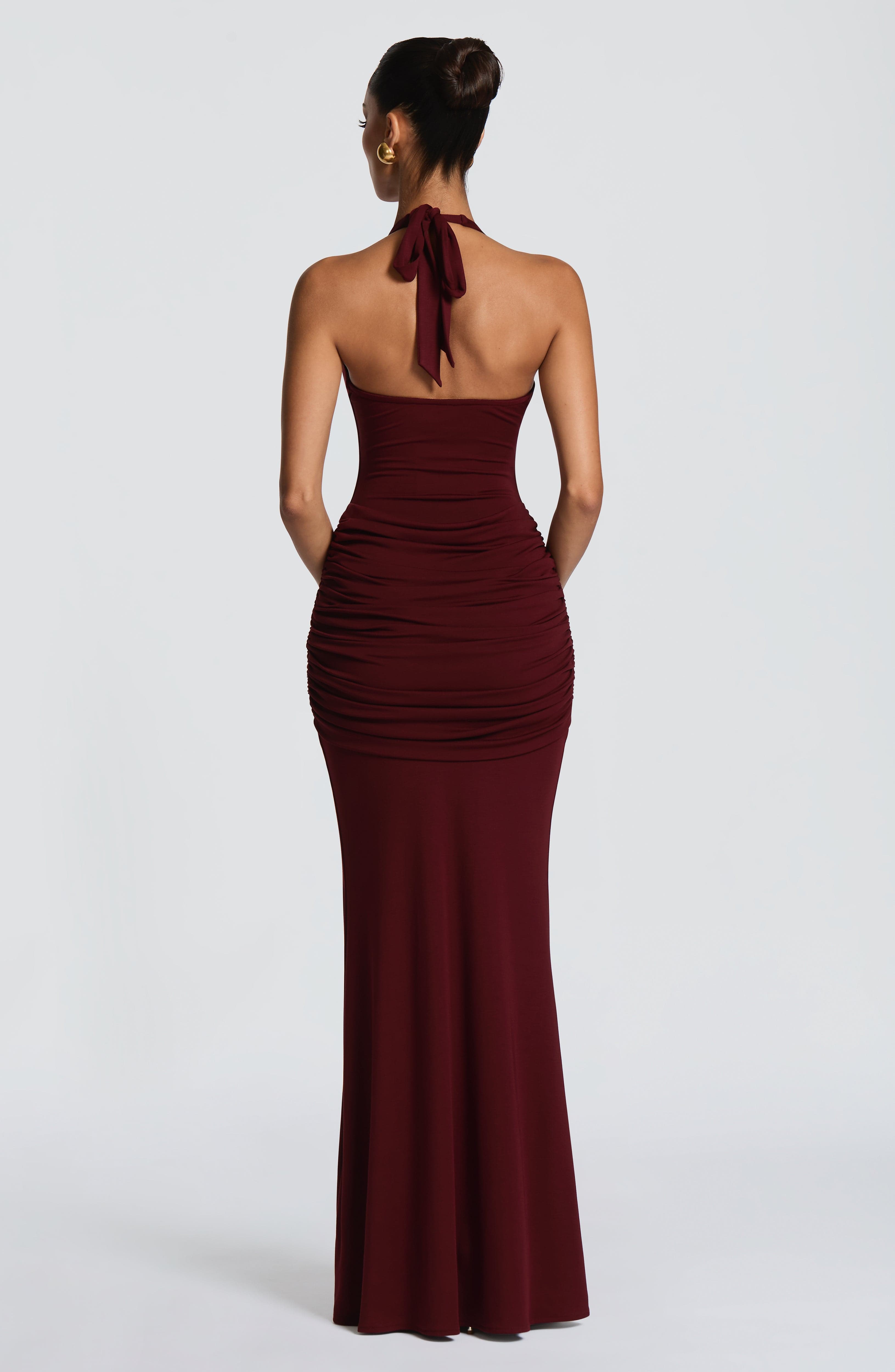 Veneda Maxi Dress - Cherry Lacquer
