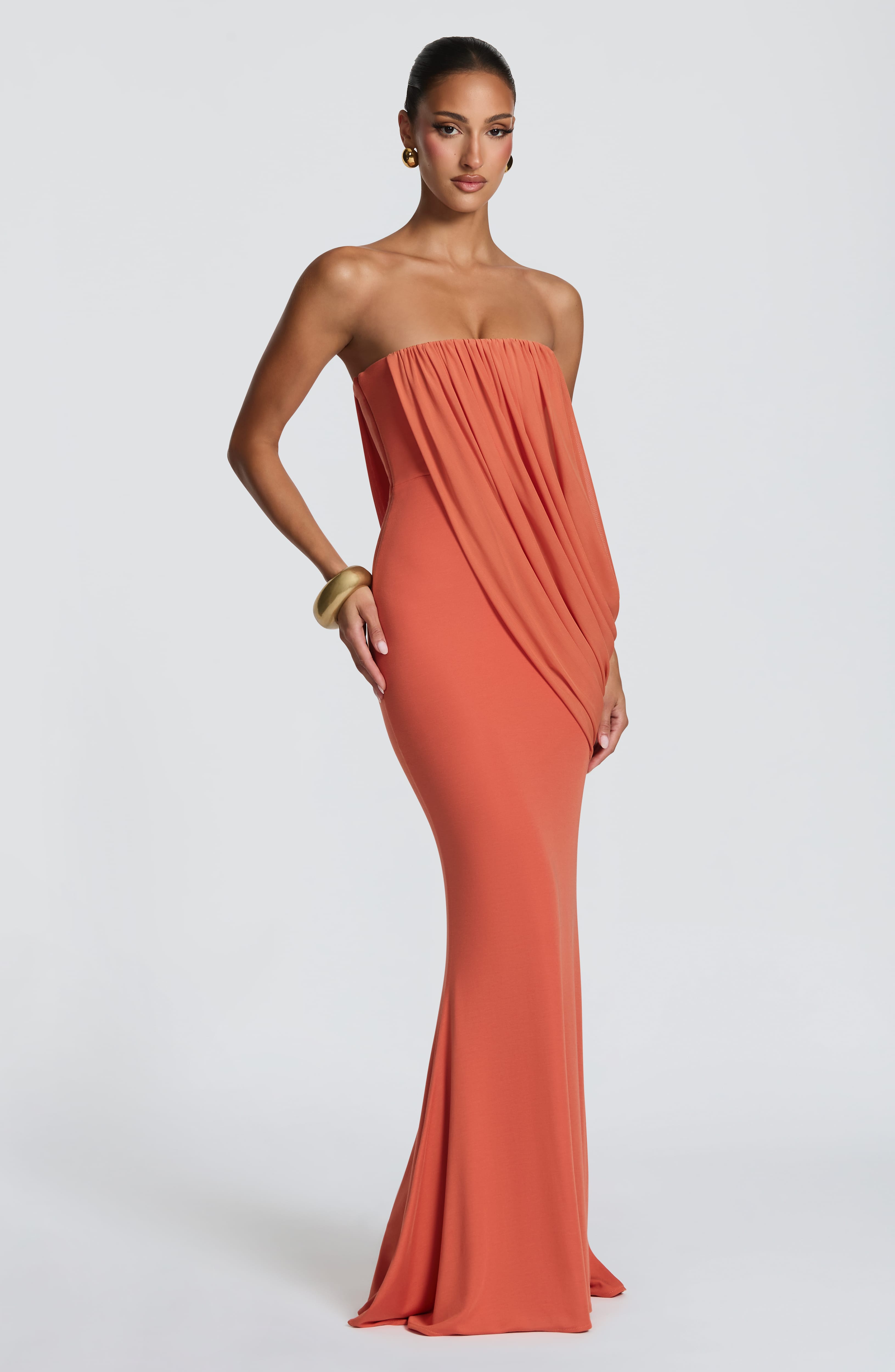 Vienna Maxi Dress - Burnt Orange