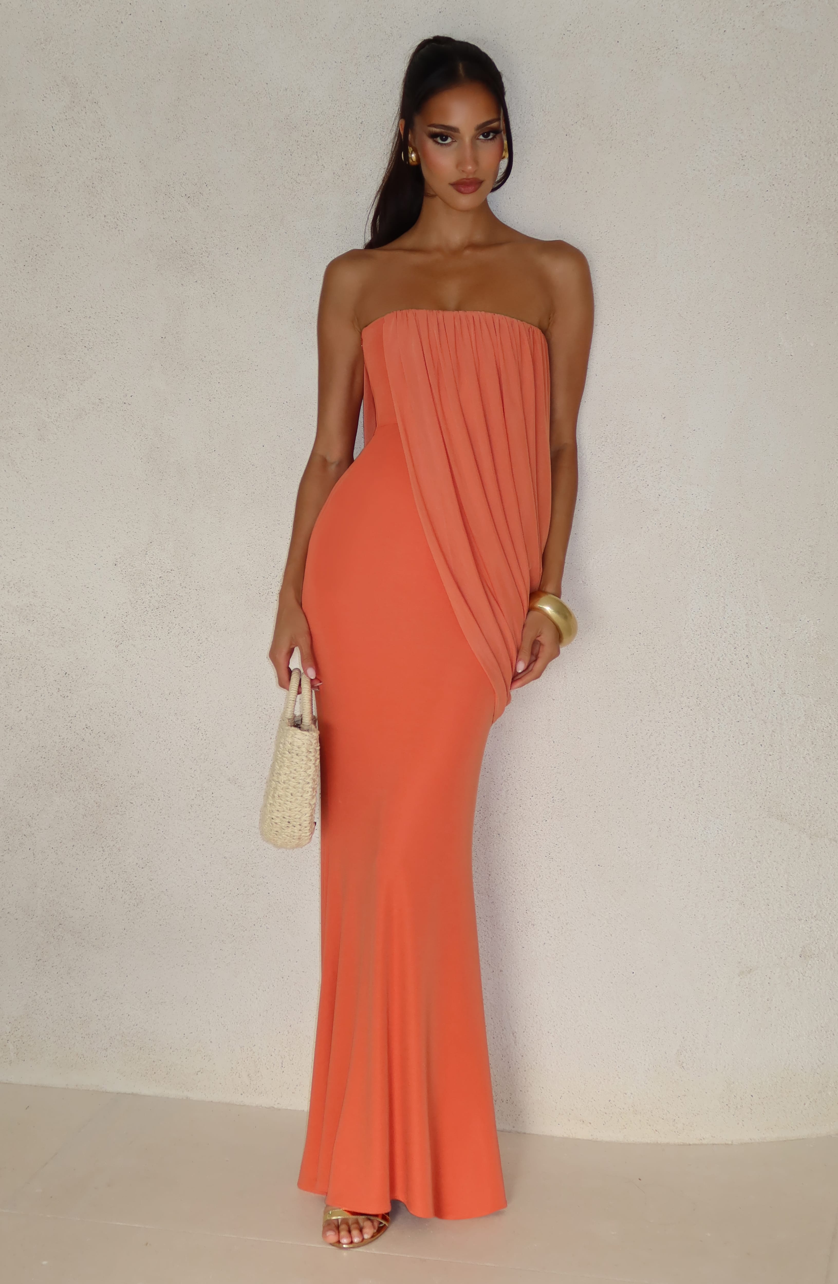 Vienna Maxi Dress - Burnt Orange