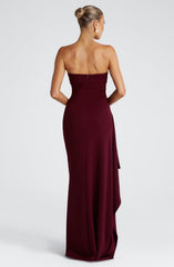 Zafira Maxi Dress - Cherry Lacquer